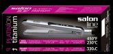 Prancha Platinum Titanium - Prata (450°F/230°C)