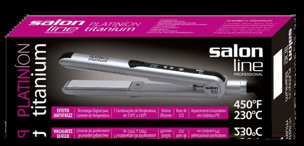 Prancha Platinum Titanium - Prata (450°F/230°C)